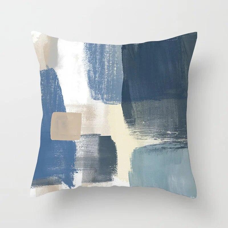 45x45cm Modern Abstract Striped Geometric Cushion Cover Throw Pillow  For Living Room Sofa Office Seat Bed Home Decor