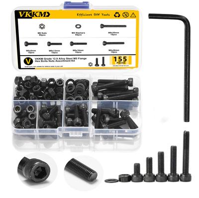 155 Black Cylindrical Head Socket Head Screw Kit, Socket Head Screw Kit.