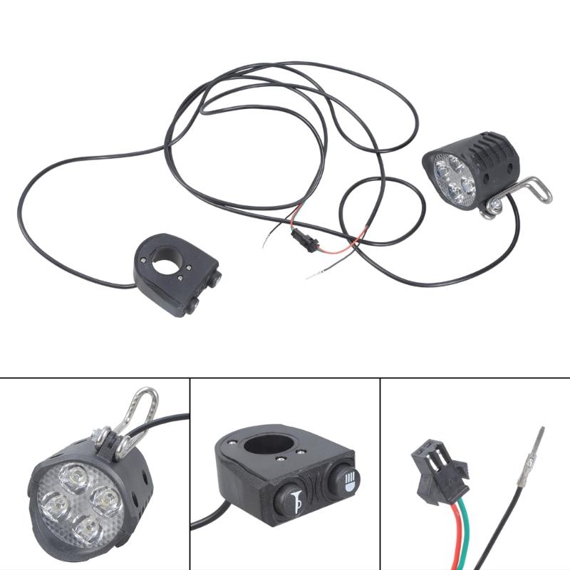 2-v-1 Elektrické svetlo na bicykel Nárazuvzdorné LED svetlo pre E-bike Predné svetlo s klaksónom Skvelý výkon