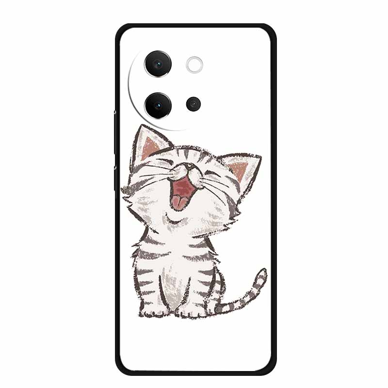 

For Vivo V40 Lite 5G Case V 40 lite Phone Cover Wolf Black Silicone Soft Back Cover For Vivo V30E 5G Case V 30 E Bag 6.78 Shell Vivo V40 Lite 5G