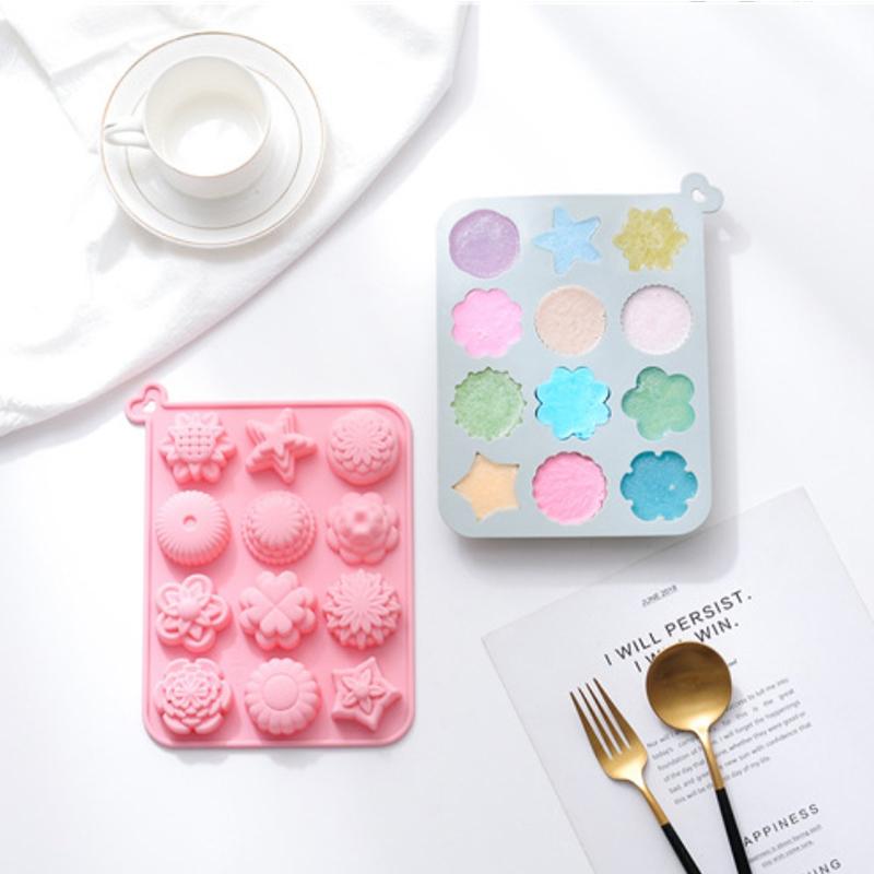 Flower Molds Silicone Daisy Flower Fondant Chocolate Molds Floral Sunflower Tulip Daisy Candy Baking Accessories Cake Tools