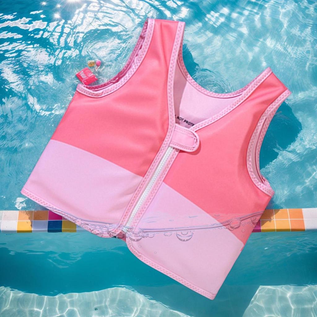 Toddlers Swim Vest Cartoon Kids Swim Trainer Vest Cute Swimming Aid Buoyancy Clothing Floatation Jackets for Swimming Pool