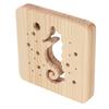 Holz 3D LED Licht Hohl Seepferdchen Muster USB Stromversorgung 2W Kiefernholz Tier Nachtlampe für Offi