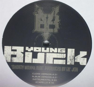 12palcový Vinyl YOUNG BUCK - Shorty Wanna Ride INTR112141,B000 G UNIT 2004 US Rap & Hip-Hop/R&B Použitý