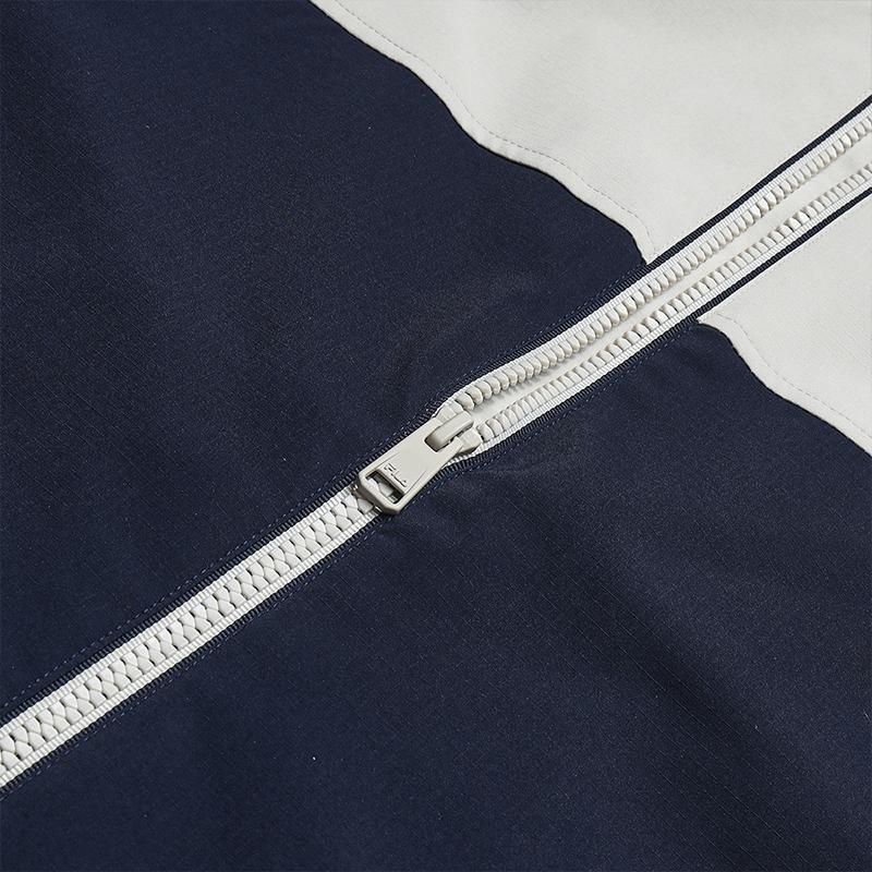 FILA Heritage Fashionable Comfortable Color Block Woven Hooded Jacket Men jackets Rock-Cloud F11M548703FLK