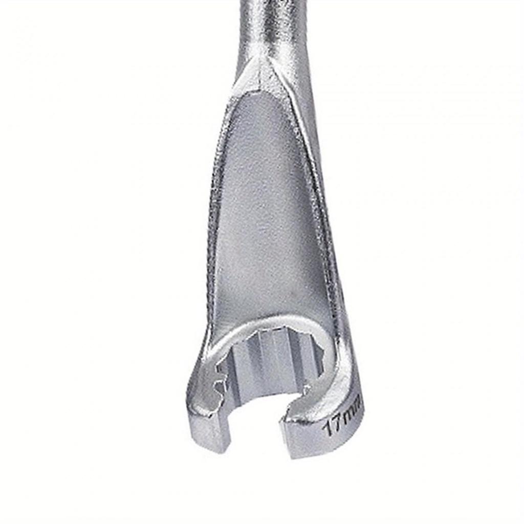 1Pc L Type Fuel Line Socket Wrench Durable Open Socket Wrench Double Ended Hand Tools Open Spanner 1/2" Fuel Line Socket Nut Wrench