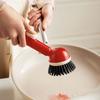 With Detergent Dispenser Kitchen Cleaning Brush Plastic Material Pot Brush  Sink Cleaning