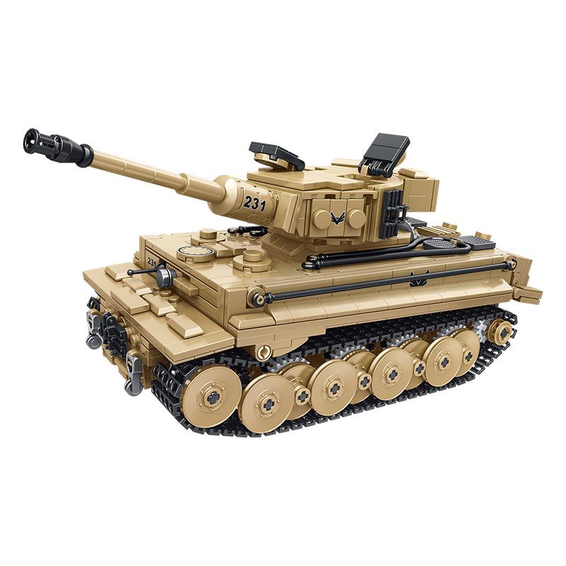 Remote Control Tank: Type 99 & Leopard Building Blocks Educational Toy for Children (676001)