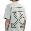 Off-White Vintage Two-Tone Random Stitch Embroidery Streetwear Versatile T-Shirt Unisex T-Shirt OFFTEGOFF052Q
