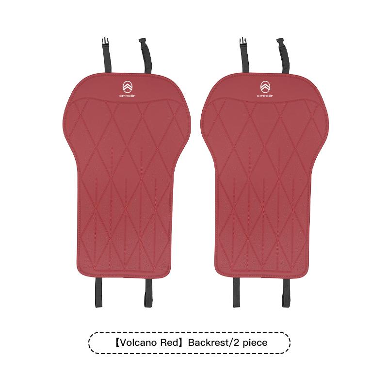 Soft Ventilate Car Seat Protection Pad Nappa Leather Accessories For Citroen C4 C3 C5 C5X e-C4 X e-C3 C-Elysee Berlingo C1 C6 C2