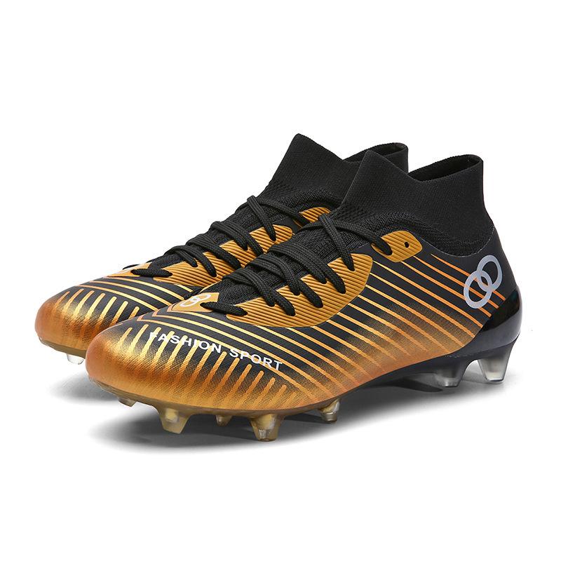 High-top football shoes with broken nails, artificial turf nails, leather feet, boys, girls and teenagers, training shoes