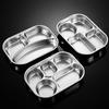 Zhishi 304 Stainless Steel Partitioned Meal Tray
