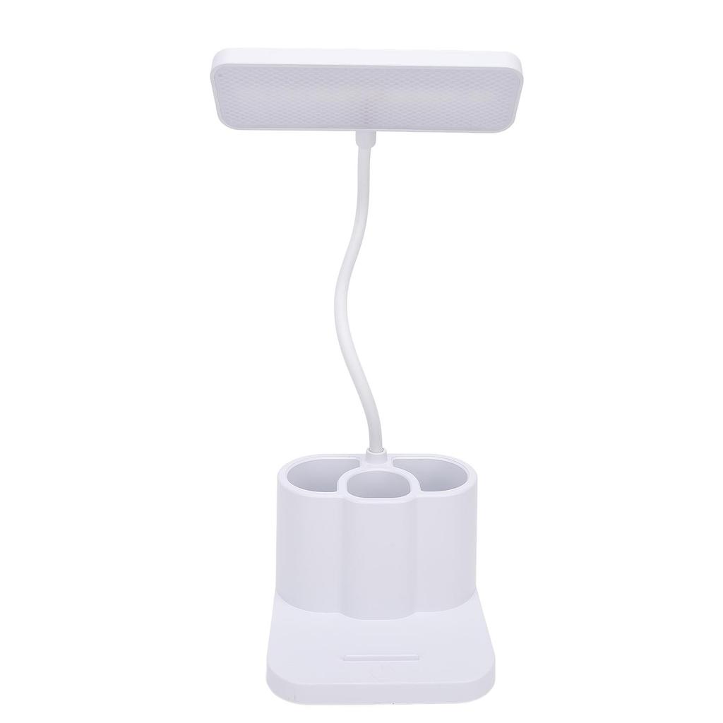 Desk Lamp 3 Color Temperature Rechargeable Bedside Table Lamp with Pen Holder Phone Stand for Home Bedroom