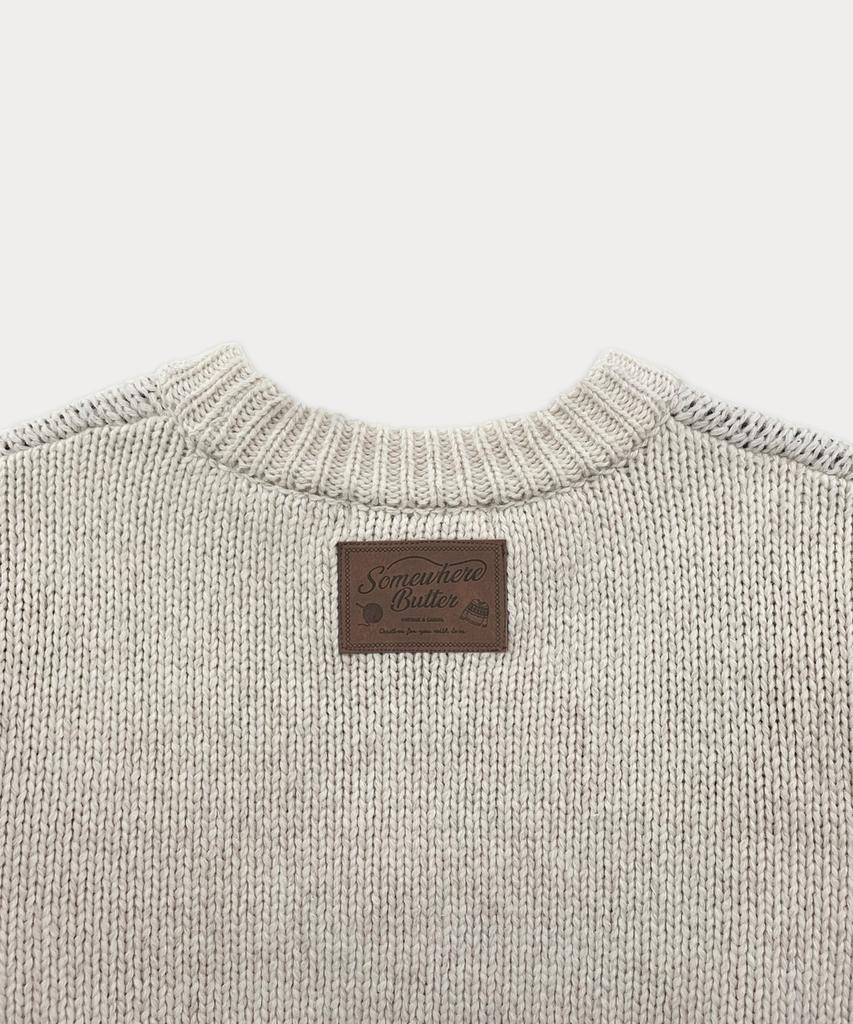 Sseomweeobeoteo Some Village Wool Sweater - Oatmeal