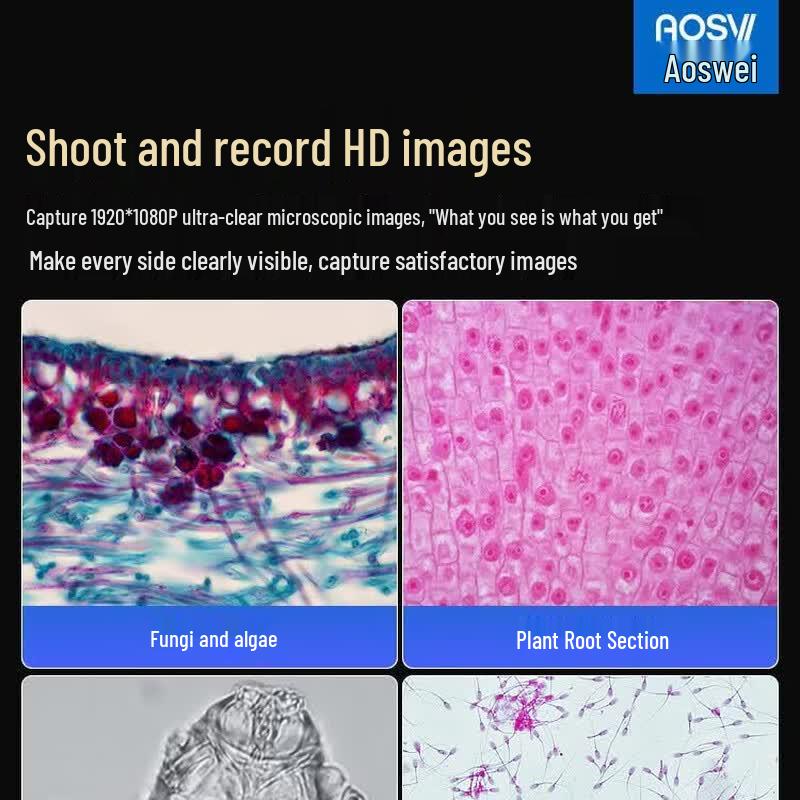 AOSVI 6000x HD Biological Experimental Microscope