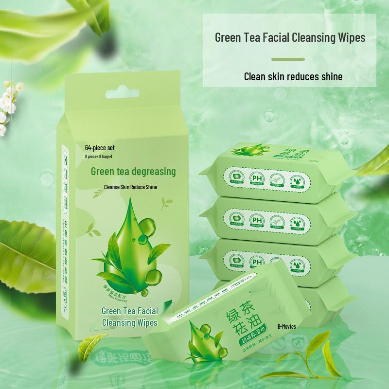 2-Pack Cooling Wet Wipes: Portable Facial Cleansing and Oil Removal - Newcomer Special Offer