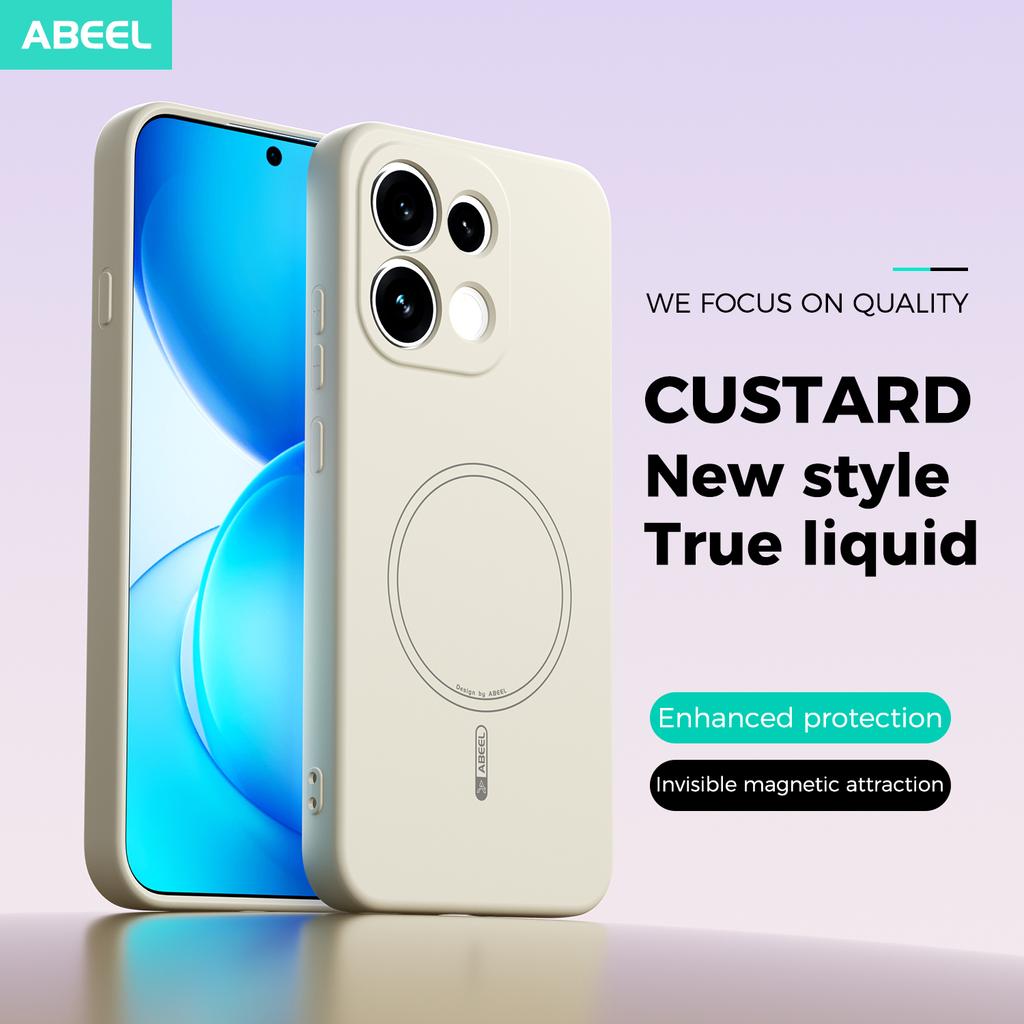 Hülle Für OPPO Reno 16F 16 FS neue flüssige Silikon-Magnet-Hautgefühl-Abdeckung Für OPPO Reno16 FS Stoßstange Funda