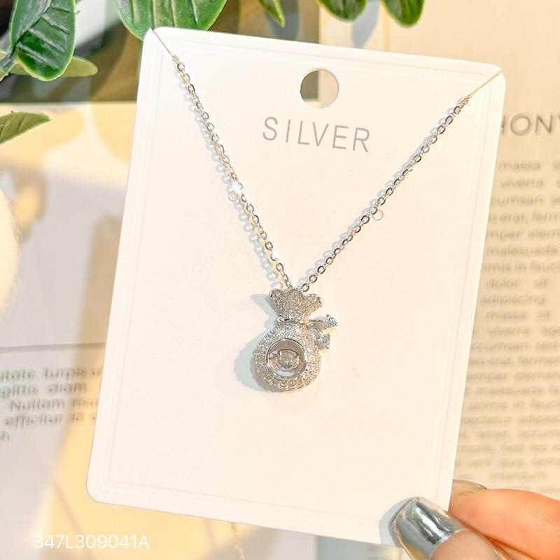 

Ожерелье из стерлингового серебра 925 пробы, женская модная легкая роскошная цепочка на шею