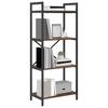 Bookshelf Smoked Oak 56 x 34 x 133.5 cm Wood Based Material