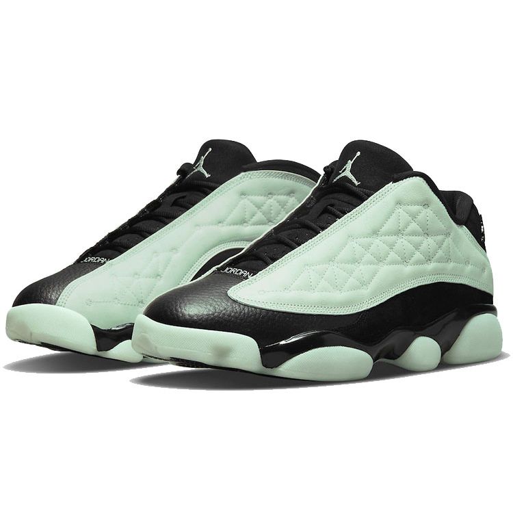 Air Jordan 13 Retro Low Singles Day Unisex Sneakers Green Barley-Green Black DM0803-300