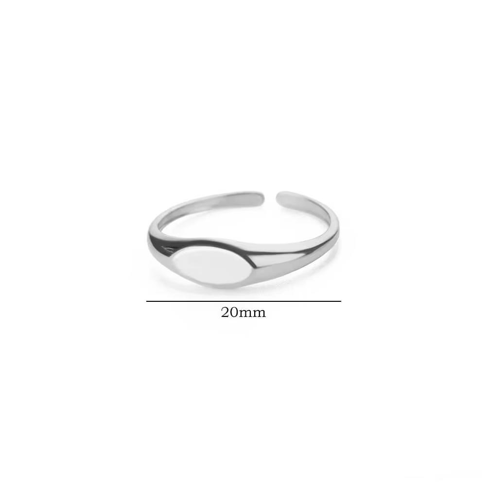 Minimalist Stainless Steel Open Ring For Women Men Geometric Adjustable Rings Fashion Gold Color Wedding Couples Jewelry Anillos