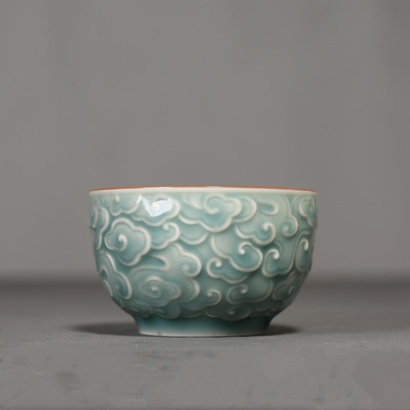 1 Stück Chinesische Kreative Handgefertigte Keramik Teetasse Porzellan Teetasse Reise Persönliche Teeschale Meistertasse Teeset Teegeschirr Zubehör