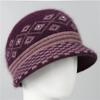 Hat women's autumn and winter warm thickened knitted wool hat cold basin hat