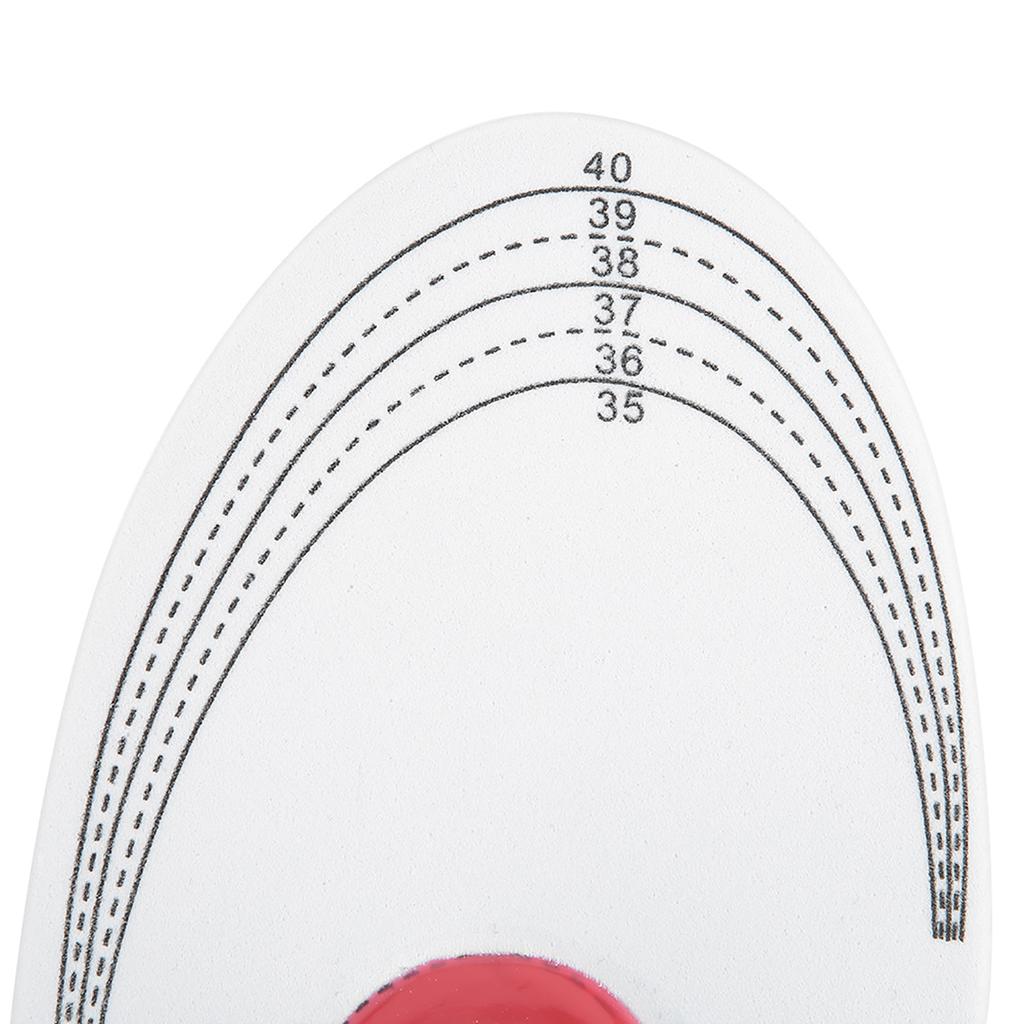 Unisex Flatfoot Orthotic Insole Arch Support Plantar Fasciitis Pain Relief Correction Foot Pad(Red BottomBlack L: 4146)
