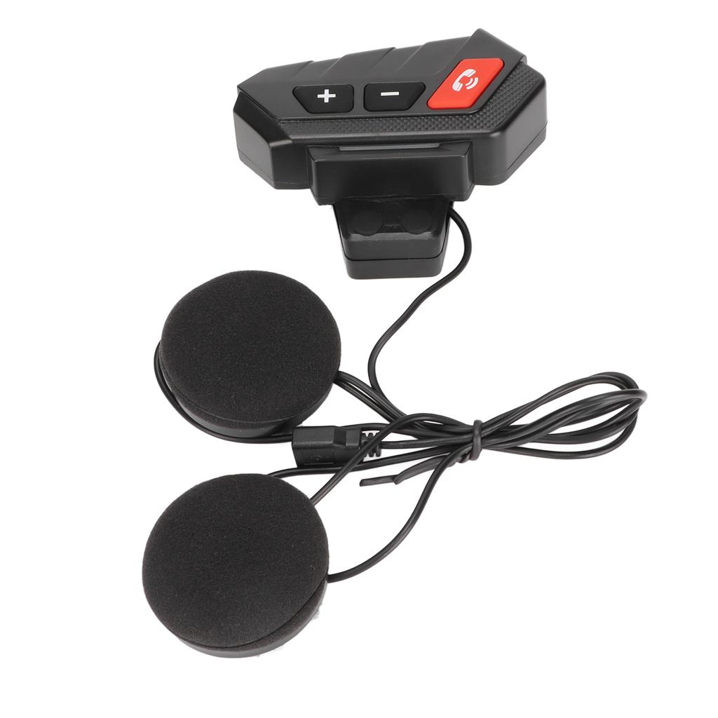 Motorradhelm Bluetooth-Headset IP65 Wasserdicht Kabelloser Helm-Kopfhörer Unterstützt UKW-Radio und