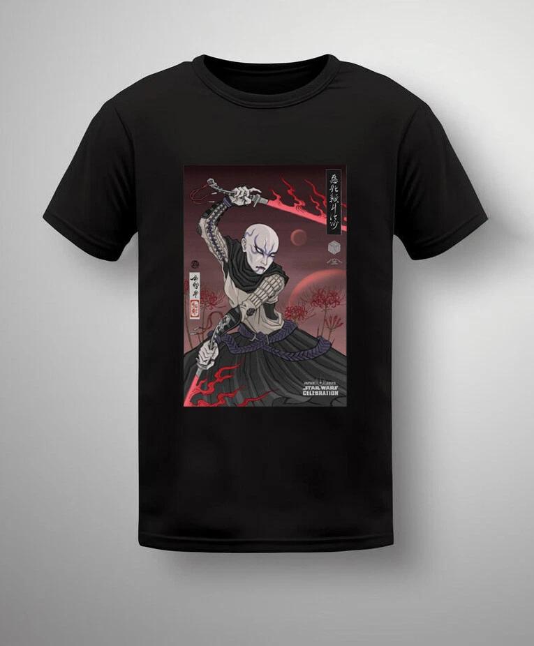 Ukiyo-E Style Asajj Ventress Star Wars Celebration Japan 2025 Art Poster T-Shirt M