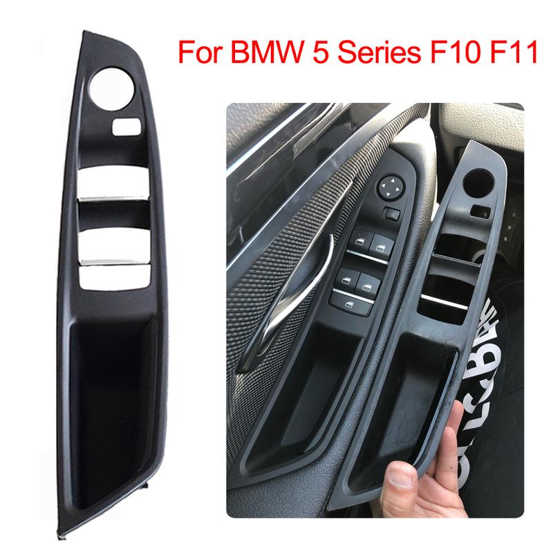Left Hand Drive LHD For BMW 5 Series F10 F11 Red-Brown Beige Black Car Interior Inner Door Handle Panel Pull Trim Cover