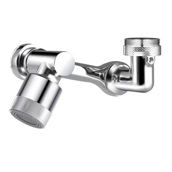 Multifunctional Rotatable Kitchen Faucet Extender with Splash-Proof Bubbler