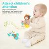 Babyrasseln, weiche Stofftierrassel, Handgriff, Babyspielzeug, Shaker, knisternd, quietschend, sensorisches Reisezubehör für Kleinkinder, Geschenke