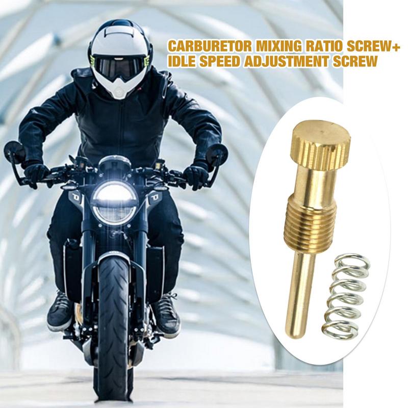 Mixture Screw Adjuster IDLE Air Mixture Screw Adjusting Replacement Carburetor Mixture Screws Replacement For YBR125 & VM22