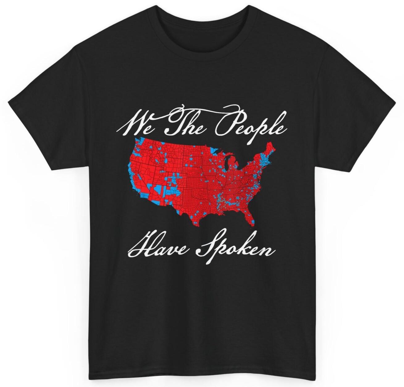 We the People Have Spoken Map of 2026 Election Results MAGA T-shirt XL