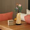 Modern Farmhouse Accents Metal Vase Silhouette Tabletop Decor, Sculptures Desktop Ornaments, Living Room Table Decor Creative Shape Decorations