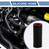 X AUTOHAUX Silicone Hose, Silicone Tube, Intercooler, Turbo, Intake Pipe, Black, Length 3.9 Inches