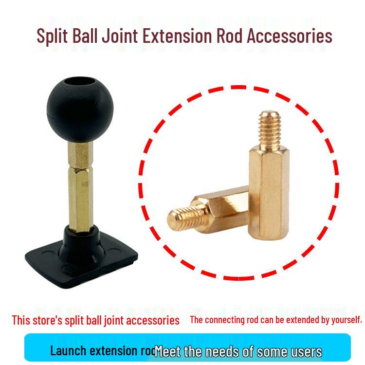 Extendable Car Mount with Metal Rod and Ball Head 12mm and 15mm extended rod included