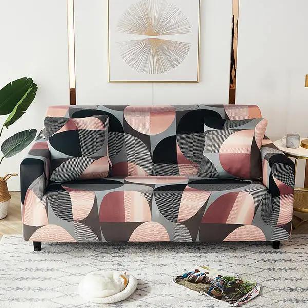 Geometry Elastic Stretch Sofa Cover Slipcovers All-Inclusive Couch Cover For Different Shape Sofa Chair L-Style Need 2Sofa Cover