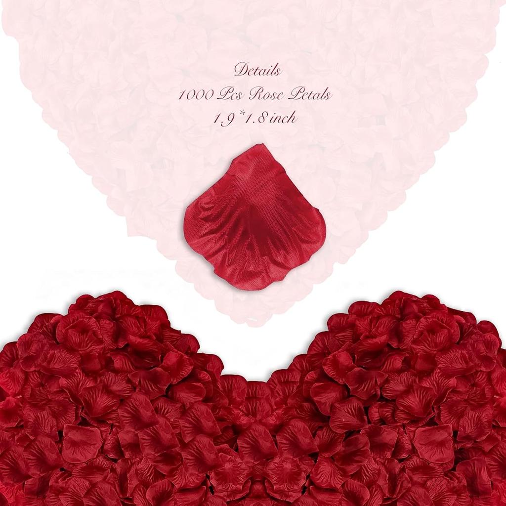 100/200pcs Artificial Flowers Silk Rose Petal Wedding Bridal Bouquets Garden Home Table Vase Wreath Holiday Party Diy Gift Decor