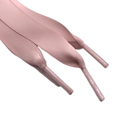 1Pair Flat 2Cm Width Satin Silk Ribbon Shoelaces 28 Colors Sneaker Sport Casual Leather Shoes Canvas Shoes Laces
