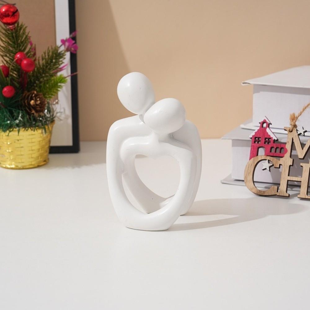 Creative Couple Embracing Sculpture Resin Home Ornaments Party Abstract Sculpture Ornaments  Office