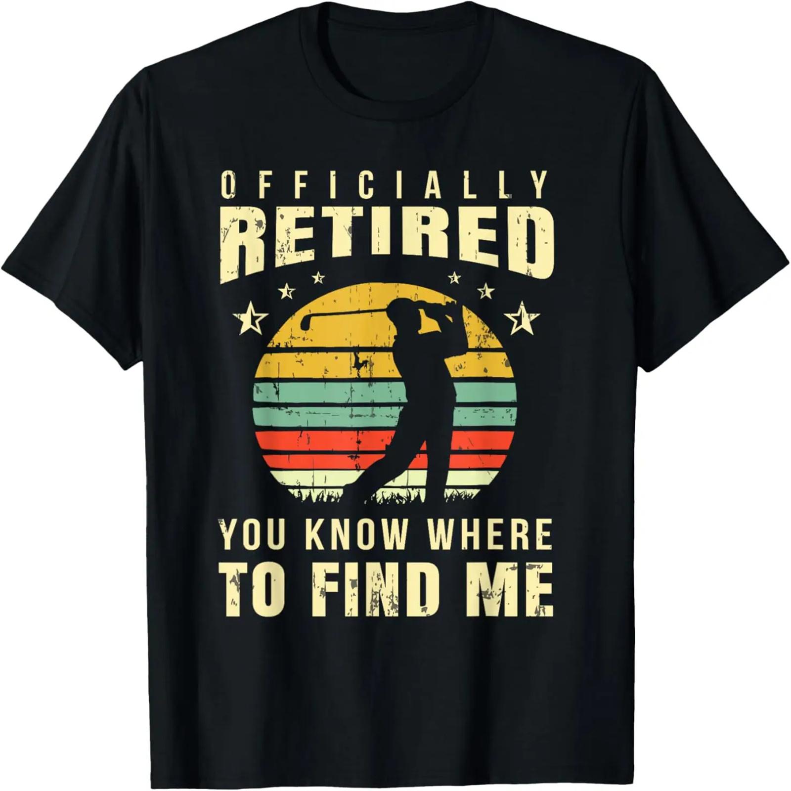 

Retired Golf Gift Retirement Party Retiring Golfing Golfer T-Shirt XXXXXL чорний