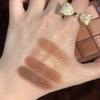 2025 Mocha Chocolate 9 Colors Eyeshadow Palette Matte Pearly Glitter Finish Makeup Chocolate Eye Shadow Palette