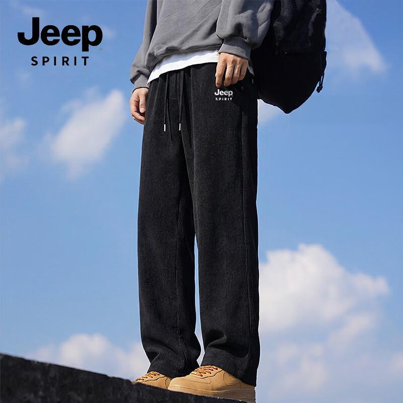 JEEP SPIRIT Men s Loose Fit Straight-Leg Casual Pants 4XL