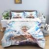 3-piece ONE PIECE Monkey D. Luffy Cartoon Bedding Set (duvet Cover and Pillowcases), Extra-large/large Size, Polyester, Machine