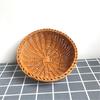 New Hardness Rattan Wicker Woven Serving Baskets Household Useful Handwoven Bread Fruit Vegetables Basket Rattan Basket