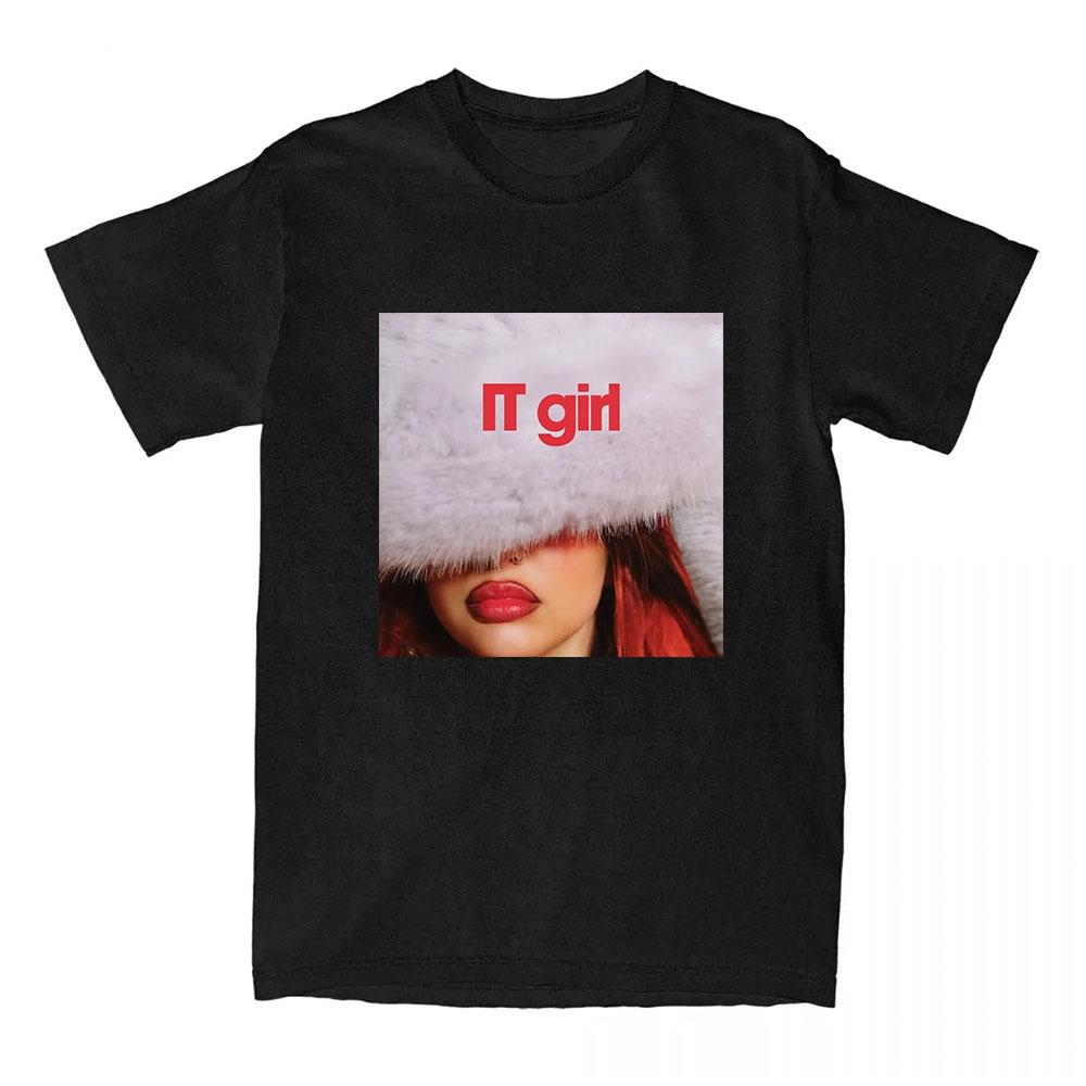 JADE IT Girl Single Printing T-shirt 2025 New Fashion Men Women Tshirt Cotton Round Neck Comfortable Tee-shirt Aesthetic Clothes
