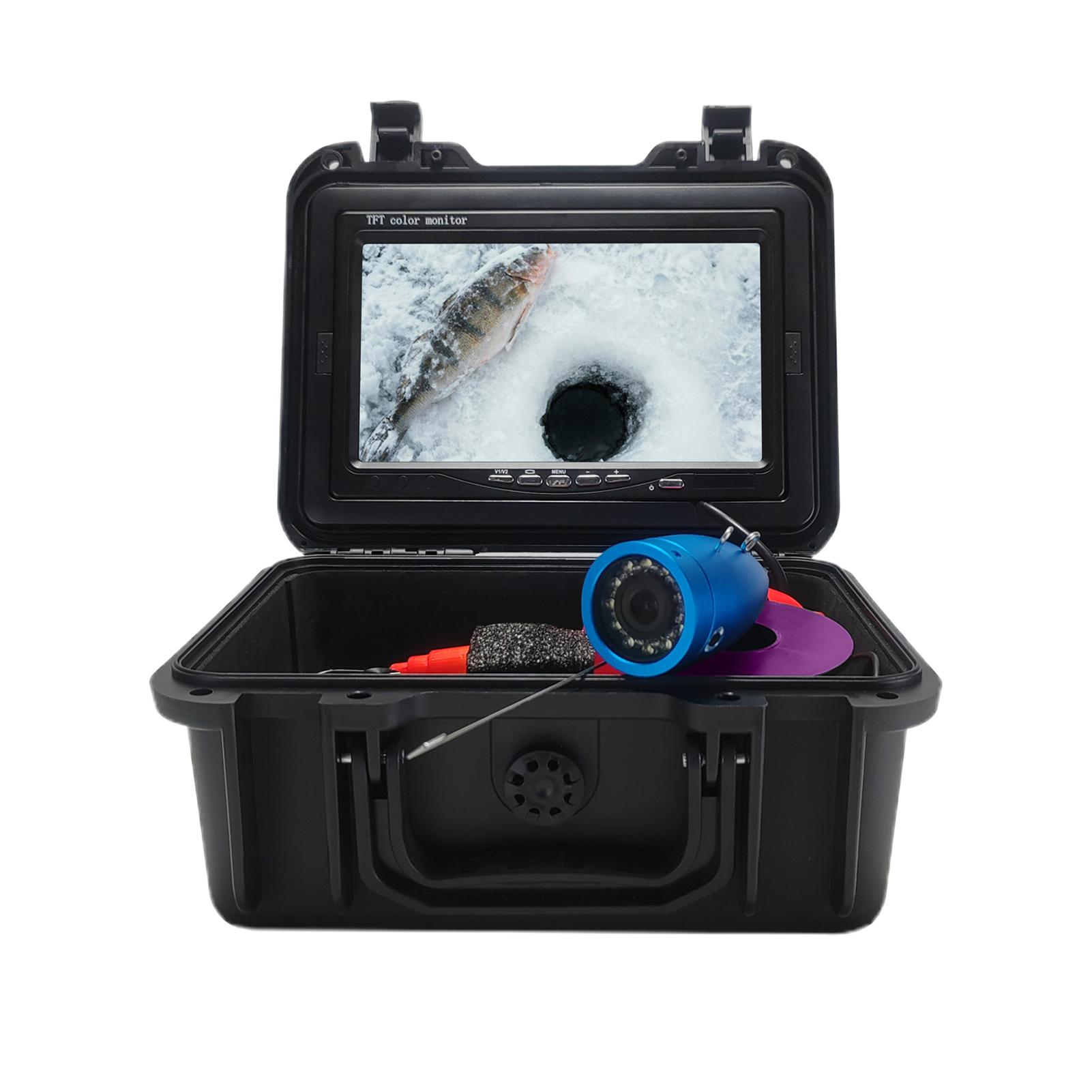 Подводная камера для рыбы Портативная 7-дюймовый цветной экран 1024x600 Четкое изображение Камера 1000TVL Аккумулятор 10000 мАч для камеры для подледной рыбалки