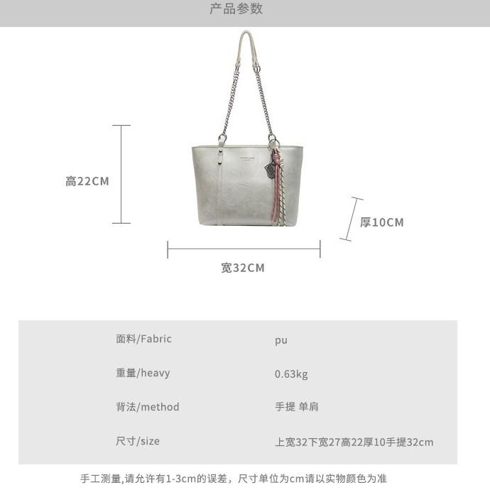 Premium texture fashionable large-capacity handbag new femininity versatile bucket bag messenger bag shoulder bag
